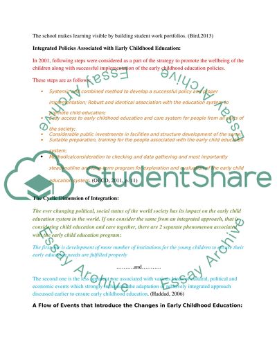 Design an Early Childhood Education Website