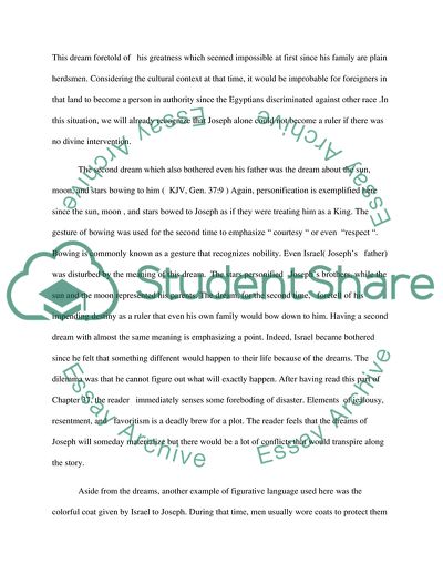 Effective Use of Figurative Language in the Story of Joseph