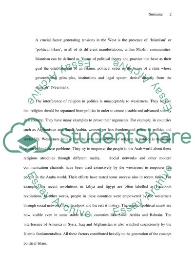 Islamic Politics and Culture