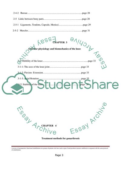 Physical Therapy through Prosthesis Posterior Stabilized
