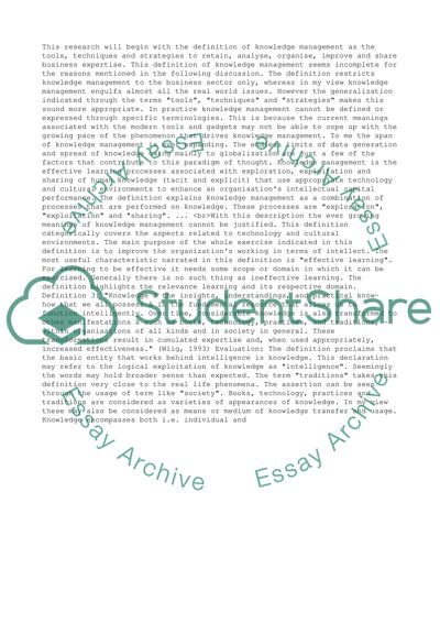 Knowledge Management Techniques