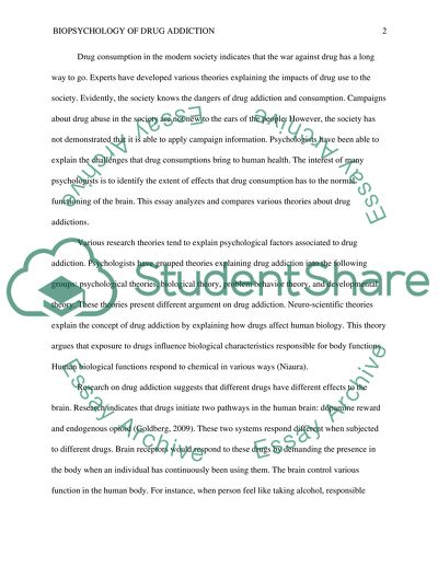 Biopsychology of Drug Addition