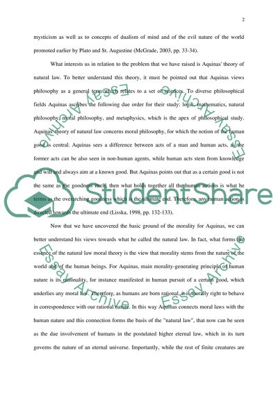 Thomas Aquinas - Law, Morality and Politics