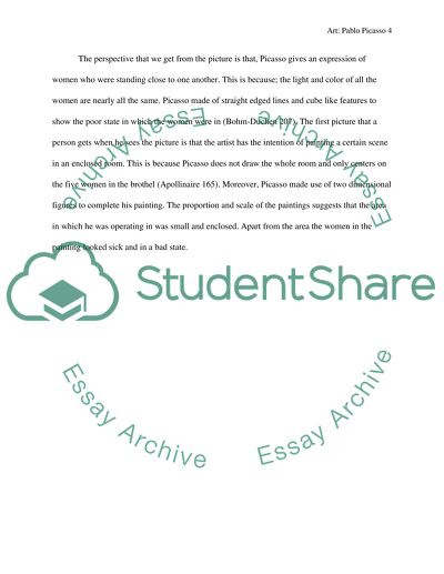 PABLO PICASSO, Les Demoiselles dAvignon