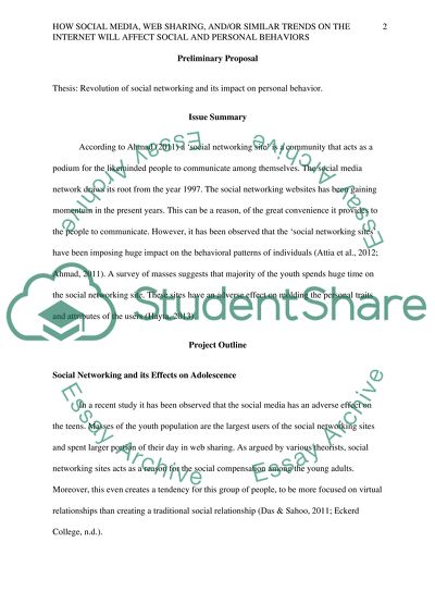 Revolution of Social Networking and Its Impact on Personal Behavior