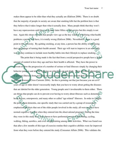 Effects of Age on Individuals Health