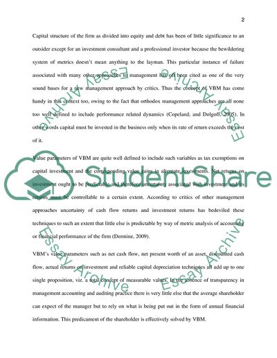 A CRITICAL REVIEW ON SURVEYS OF VALUE-BASED MANAGEMENT