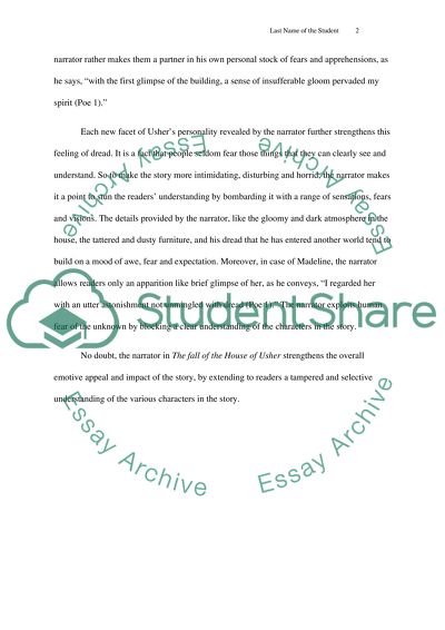 Fall of ushers house