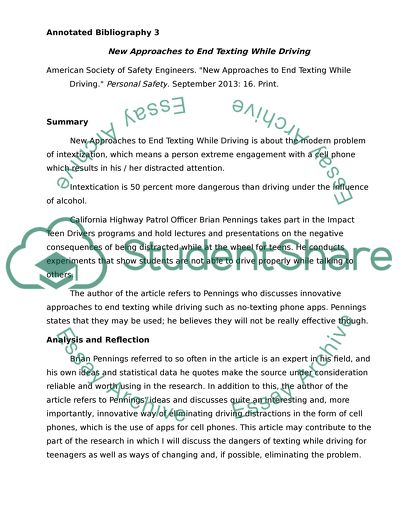 Annotated Bibiliography 3