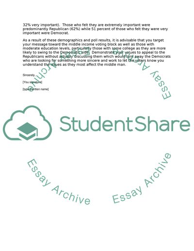 Letter to Presidential Candidate