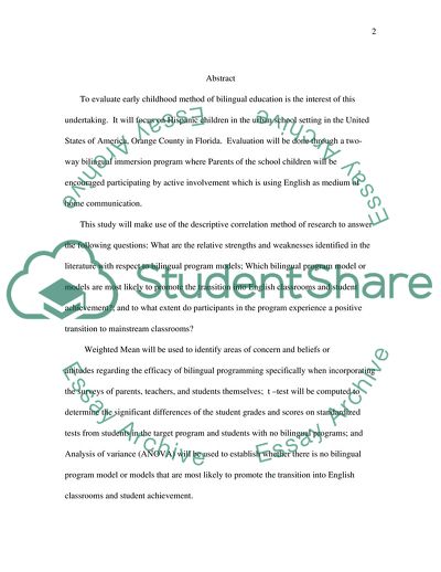 Method of Bilingual Education