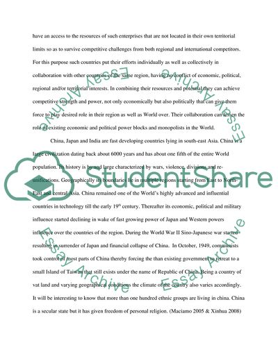 The Possibilities of Three Asian Giants: China, Japan, and India