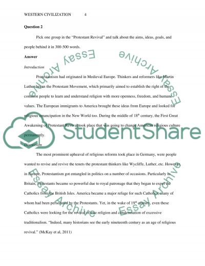 Western civilization essay topics
