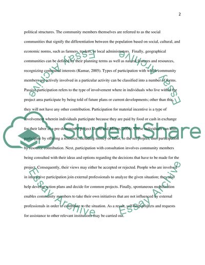 Benefits of Community involvement in Construction