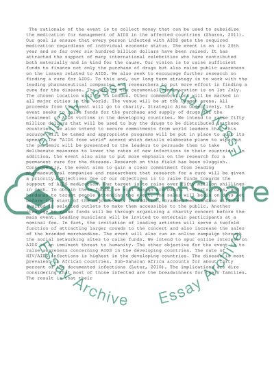 Internation World AIDS Charity Day