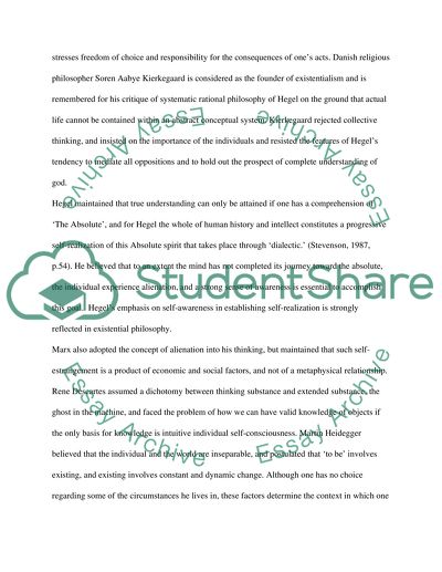 Existentialist view on human nature