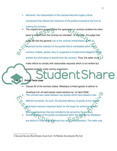 Non-Performance of Contractual Duties