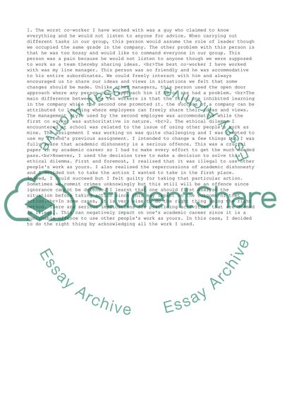 Peope and organization