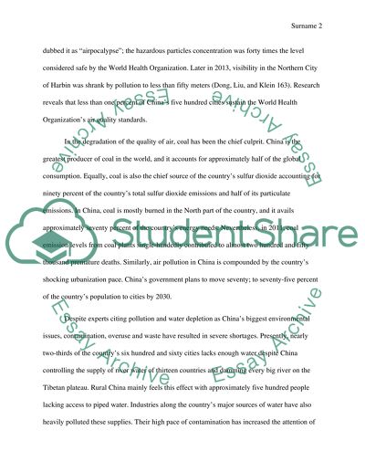 What is happening with modern day China and its environmental issues