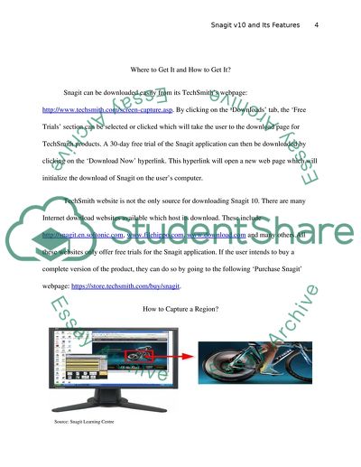 Snagit Version 10 and the Use of its Various Features