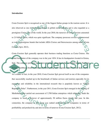 Social Media Recovery for Costa Crociere