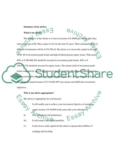 Individual Financial Planning