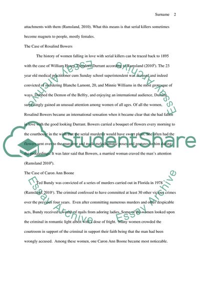 Women in love with serial killers in prison