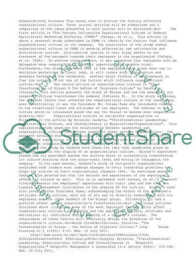 Organizational Business