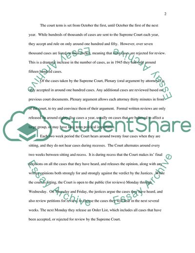 The United State Supreme Court