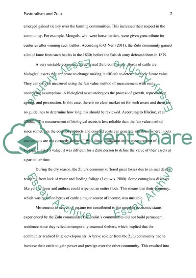Pastoralism: the Zulu Kingdom