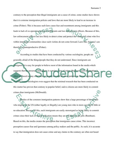 Is Immigration a Cause of Crime or is the Fear Media Based