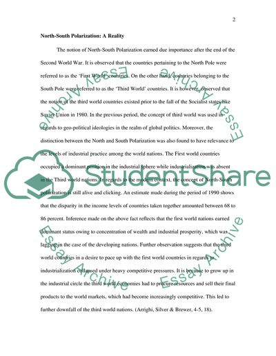 Economic Colonization and a North-South Polarization