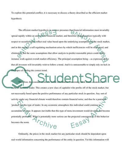 The Influence of Noise Transactions on Stock Price