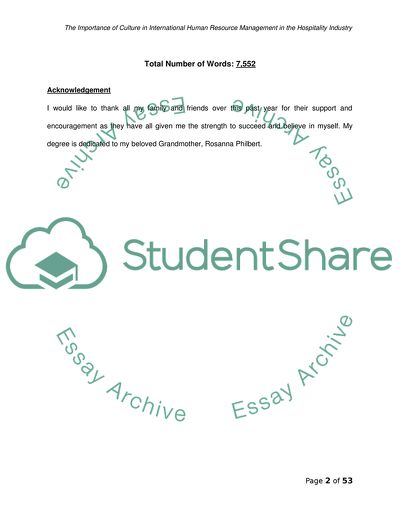 The Importance of Culture in the Hospitality Industry