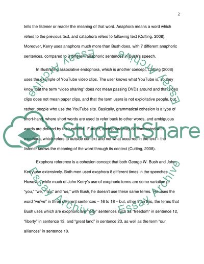 John Kerry and George Bushs Rhetorical Speeches