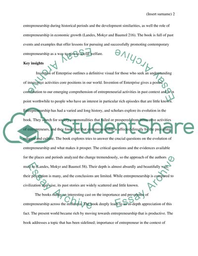 The Invention of Enterprise