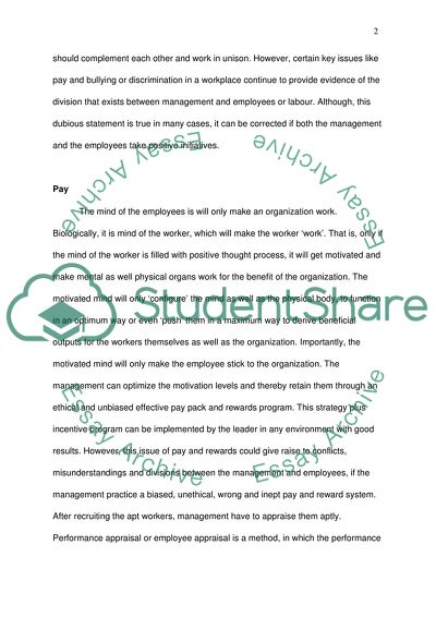 Employee Relations: Bullying and Discrimination