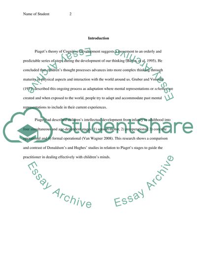 Theory of Cognitive Development