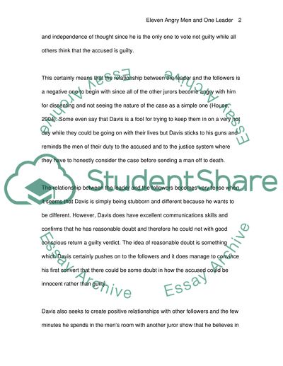 Eleven Angry Men and One Leader