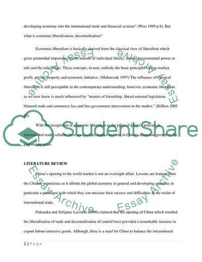 Issues in International Economy