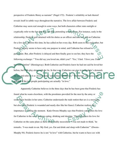 A Farewell to Arms by Ernest Hemingway