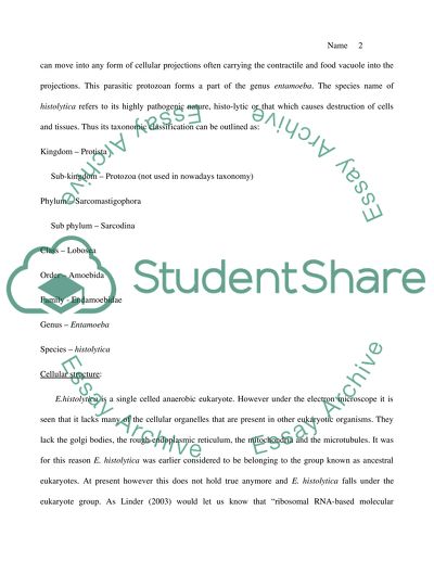 Entamoeba histolytica