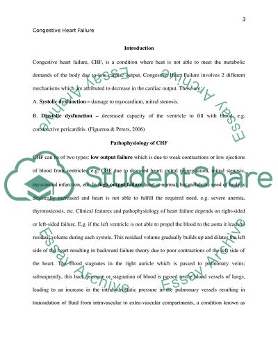 heart failure research paper examples