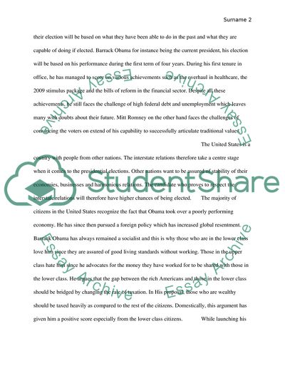 The United States Presidential Election