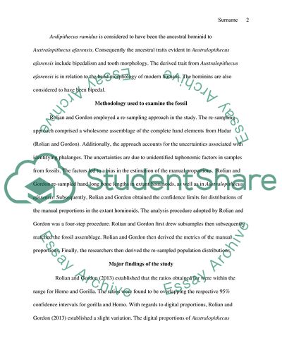 Australopithecus Afarensis