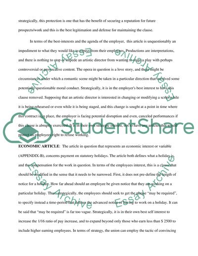 Economic versus Non-Economic Issues in Union Environment