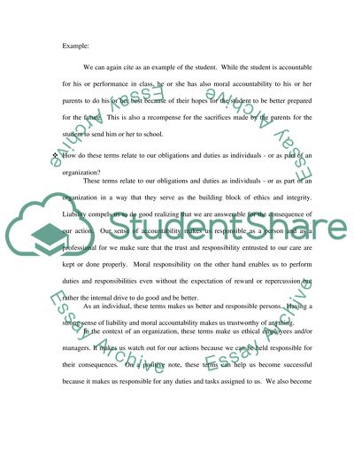 The Moral Accountability