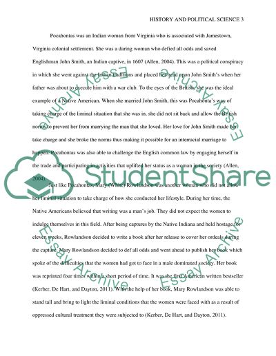 Study Of Women in America