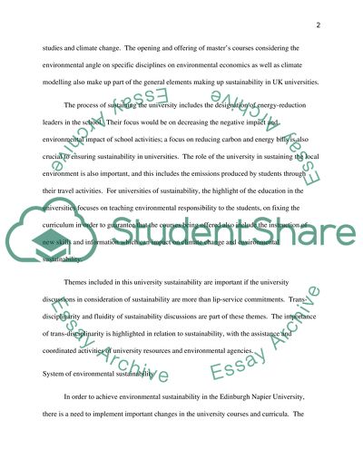 System of Environmental Sustainability
