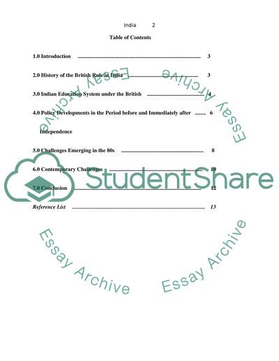 Social Policy Development Pertaining to Education in India